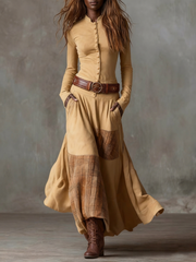 Michele | Suede Dress with Belt