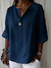 Luna - Casual V-Neck Blouse