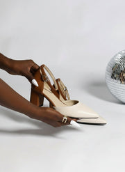 Marielle | Two Tone Strap Heels