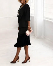 Patricia | Elegant Comfort Ruffle Dress