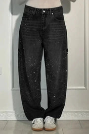 Viktoria - High-Waist Glitter Jeans