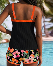 Mareny | Tankini Set with Floral Design