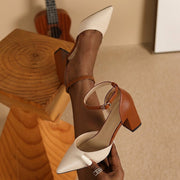 Marielle | Two Tone Strap Heels