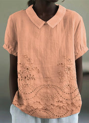 Lily | Floral Embroidered Shirt