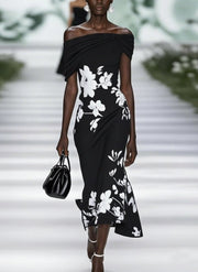 Frederique | Elegant Floral Print Dress