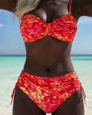 Audrey™ | Bikini Strap Abstract Pattern Printed