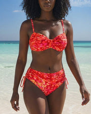 Audrey™ | Bikini Strap Abstract Pattern Printed