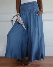 Jaspar | Flowy Smocked Waist Pants
