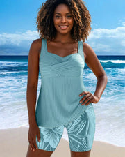 Bernice™ | Stylish Ribbed Tankini Shorts