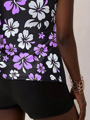 Elenae | Tankini Set with Floral Print