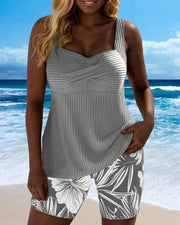 Bernice™ | Stylish Ribbed Tankini Shorts