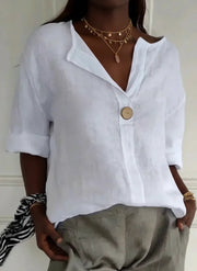 Lunae - Casual V-Neck Blouse