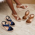 Noelle | Knit Open Toe Heels