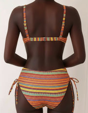 Rose™ | Two Piece Swimsuit with Striped Print
