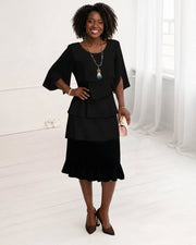 Patricia | Elegant Comfort Ruffle Dress