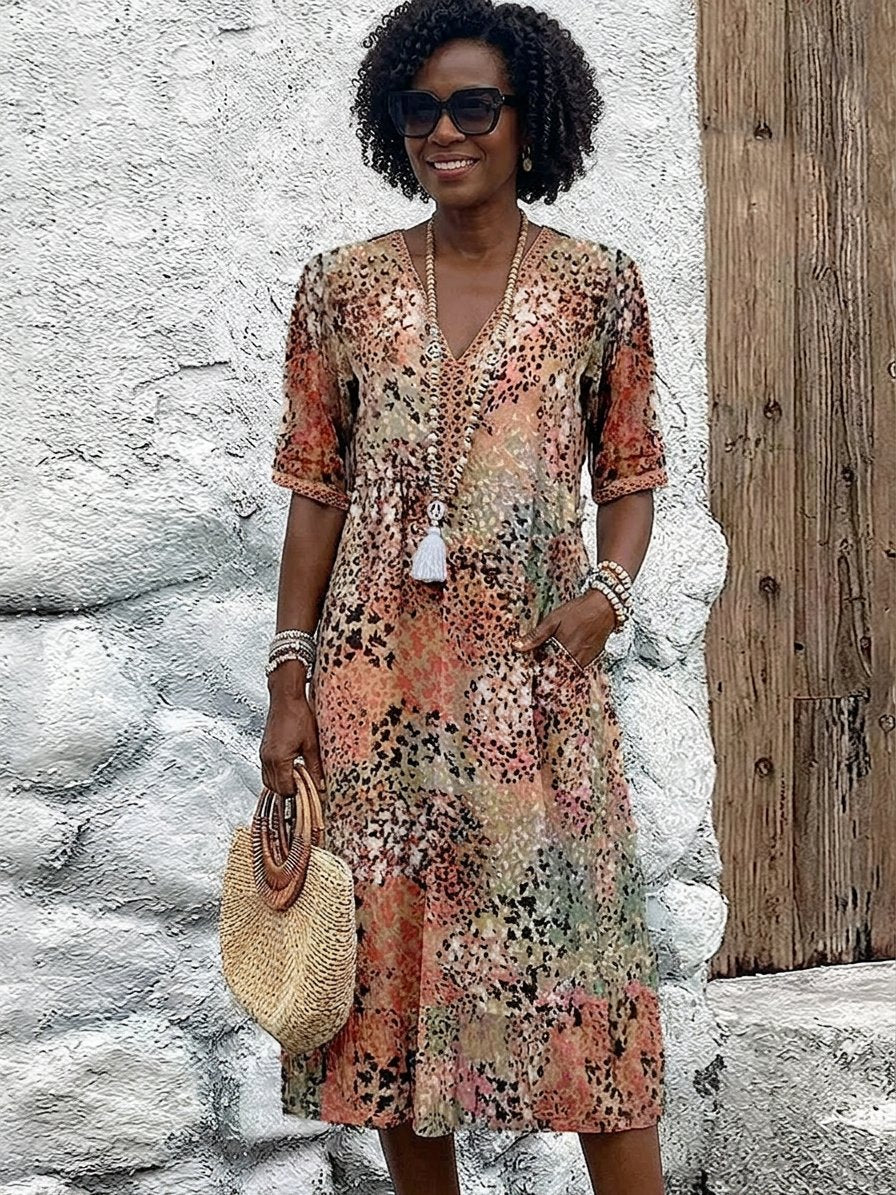 Maya™ Vibrant Midi Dress