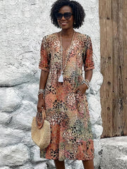 Maya™ Vibrant Midi Dress