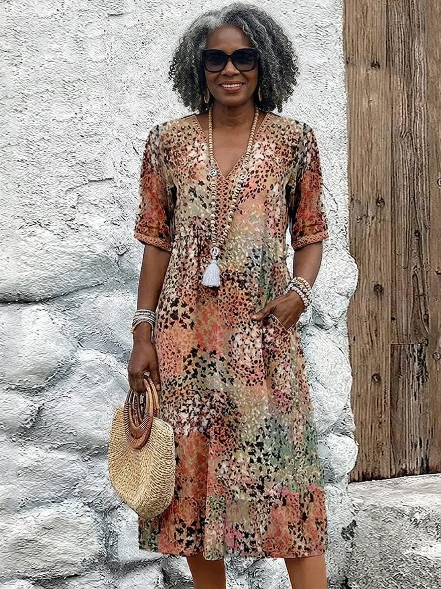 Maya™ Vibrant Midi Dress