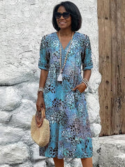 Maya™ Vibrant Midi Dress