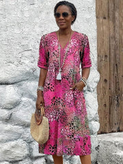 Maya™ Vibrant Midi Dress