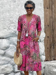Maya™ Vibrant Midi Dress