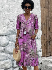 Maya™ Vibrant Midi Dress