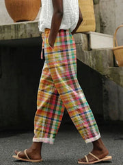 ZENARIAH – COMFORTABLE CHECKERED PANTS