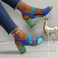 Elara | Cross Strap Comfort Heels