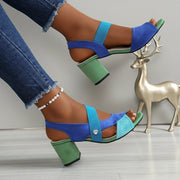 Elara | Cross Strap Comfort Heels