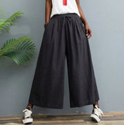 AMELINA – PLEATED LINEN COMFORT FIT PANTS