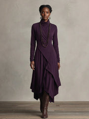 Nathalie | Elegant Draped Dress