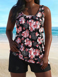 Clarae | Tankini Set with Floral Print