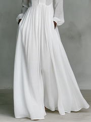 Serenae | Flowing Button-Front Maxi Dress