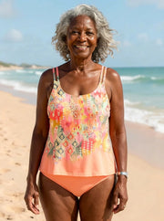 Madylyn | Vibrant Swimsuit Tankini with Boxer Set