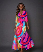 Ysa | Chic Dress with Floral Print