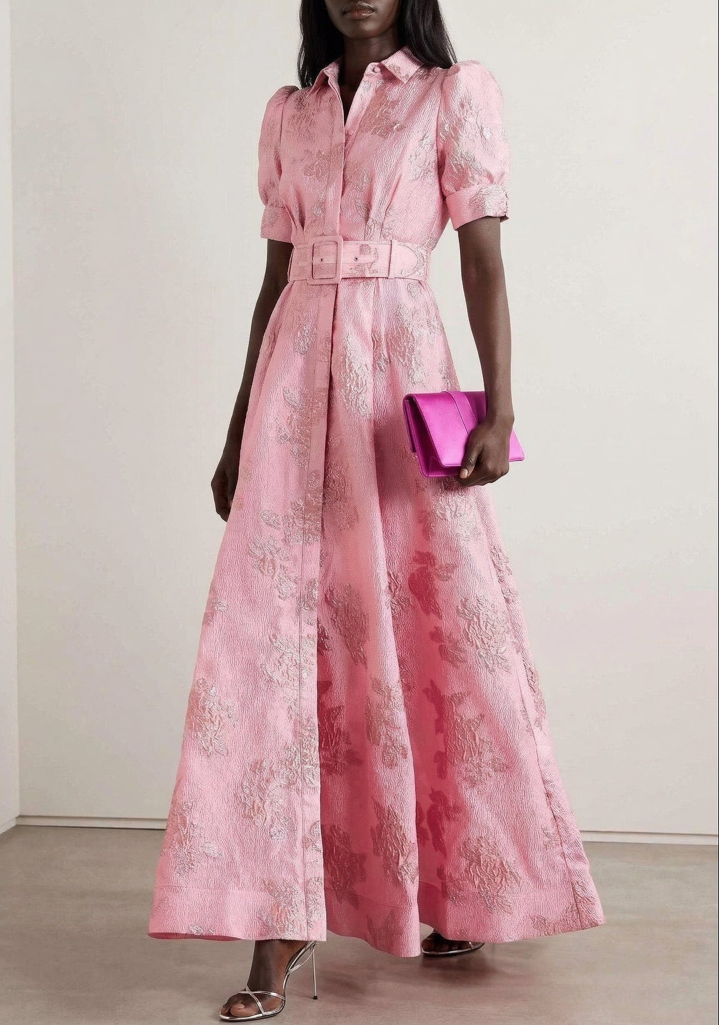 Anabella - Dress with Short Puff Sleeves