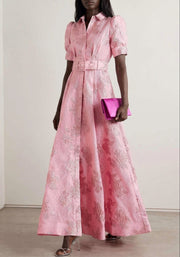 Anabella - Dress with Short Puff Sleeves