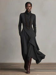 Nathalie | Elegant Draped Dress