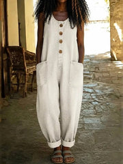 Ruth | Vintage Washed Cotton Denim Overalls