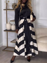 Yvonne | Striped Maxi Dress