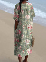 Linae - Vintage Floral Dress
